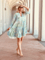 Preview: Zauberhaftes Tunika-Kleid im Leo-Style "SINA" kann von Größe 36-44 getragen werden, Hellblau-Salbei