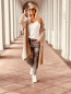 Preview: Lässig geschnittene Strickjacke "RESI" Beige