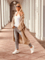 Preview: Lässig geschnittene Strickjacke "RESI" Beige