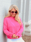 Preview: Wundervoller Pullover mit Vollant am Armabschluss "ROSI" kann von Größ3 36-42 getragen werden, Pink