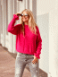 Preview: Wundervoller Pullover mit Vollant am Armabschluss "ROSI" kann von Größ3 36-42 getragen werden, Pink