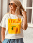 Preview: T-Shirt "ITALY" kann von Größe 36-42 getragen werden, Weiß