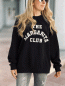 Preview: Coole Sweater "THE MAGARITA CLUB" Schwarz-Weiß