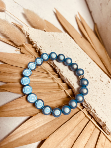 Wundervolles Armband mit magischen Perlen "ELISA" Hellblau