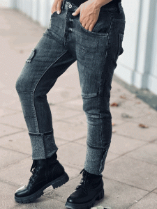 Love it! Boyfriend Jeans "OLE" in den Größe S-XL wählbar, Dark Grey