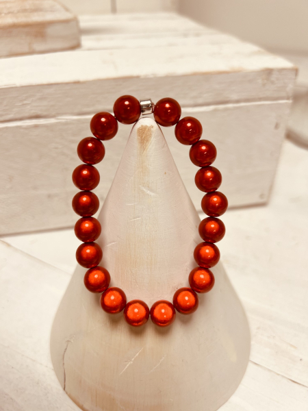 Wundervolles Armband mit magischen Perlen "ELISA" Rot