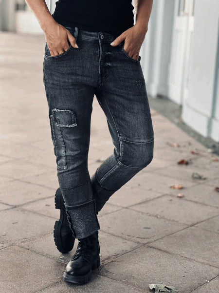 Love it! Boyfriend Jeans "OLE" in den Größe S-XL wählbar, Dark Grey