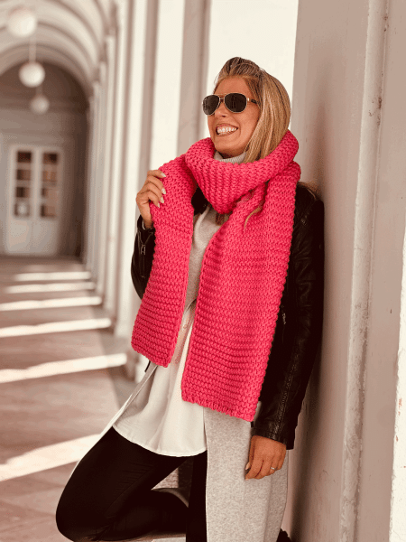 Strickschal "STOCKHOLM" Pink