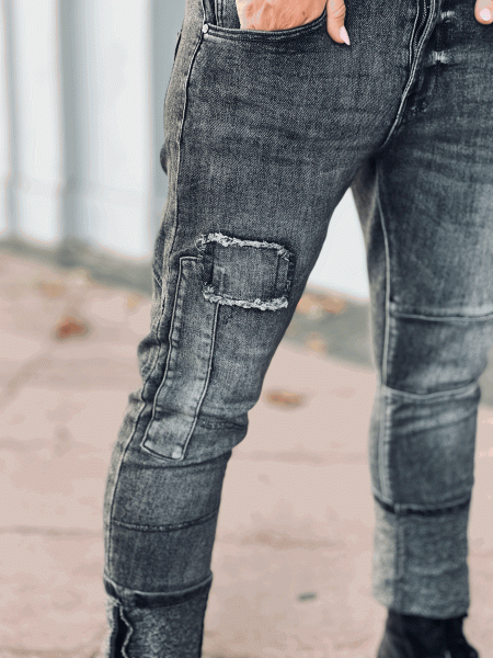 Love it! Boyfriend Jeans "OLE" in den Größe S-XL wählbar, Dark Grey